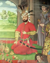 The Reception for the Ambassador of the Grand Moghul at the Court of the Shah Tahmasp (detail)